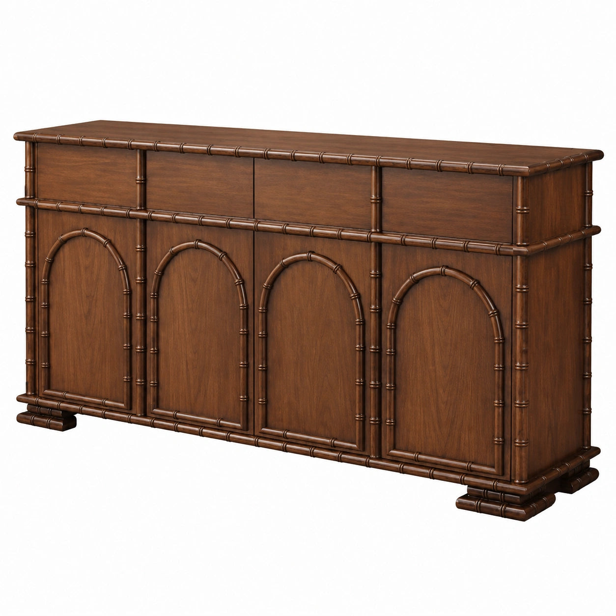 Massivholz-Sideboard 150cm, Vintage-Stil, vielseitige Aufbewahrung für Wohnzimmer und mehr