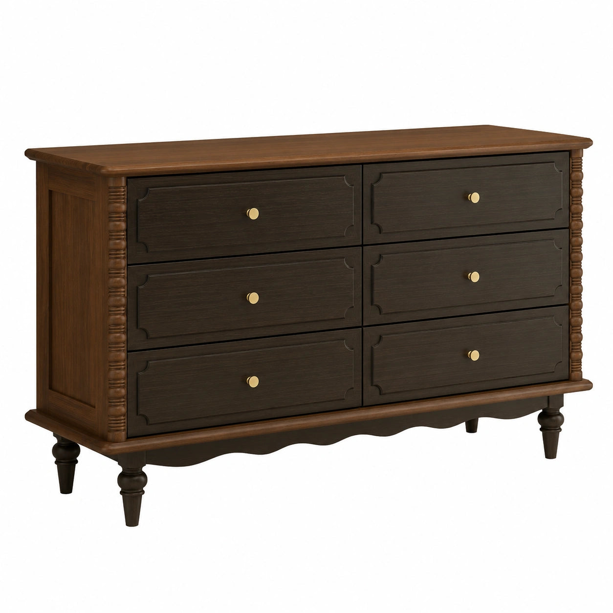 Retro Sideboard aus Massivholz mit Schubladen für Wohnzimmer und Schlafzimmer, Dekoration für Veranda, 160x40x85 cm