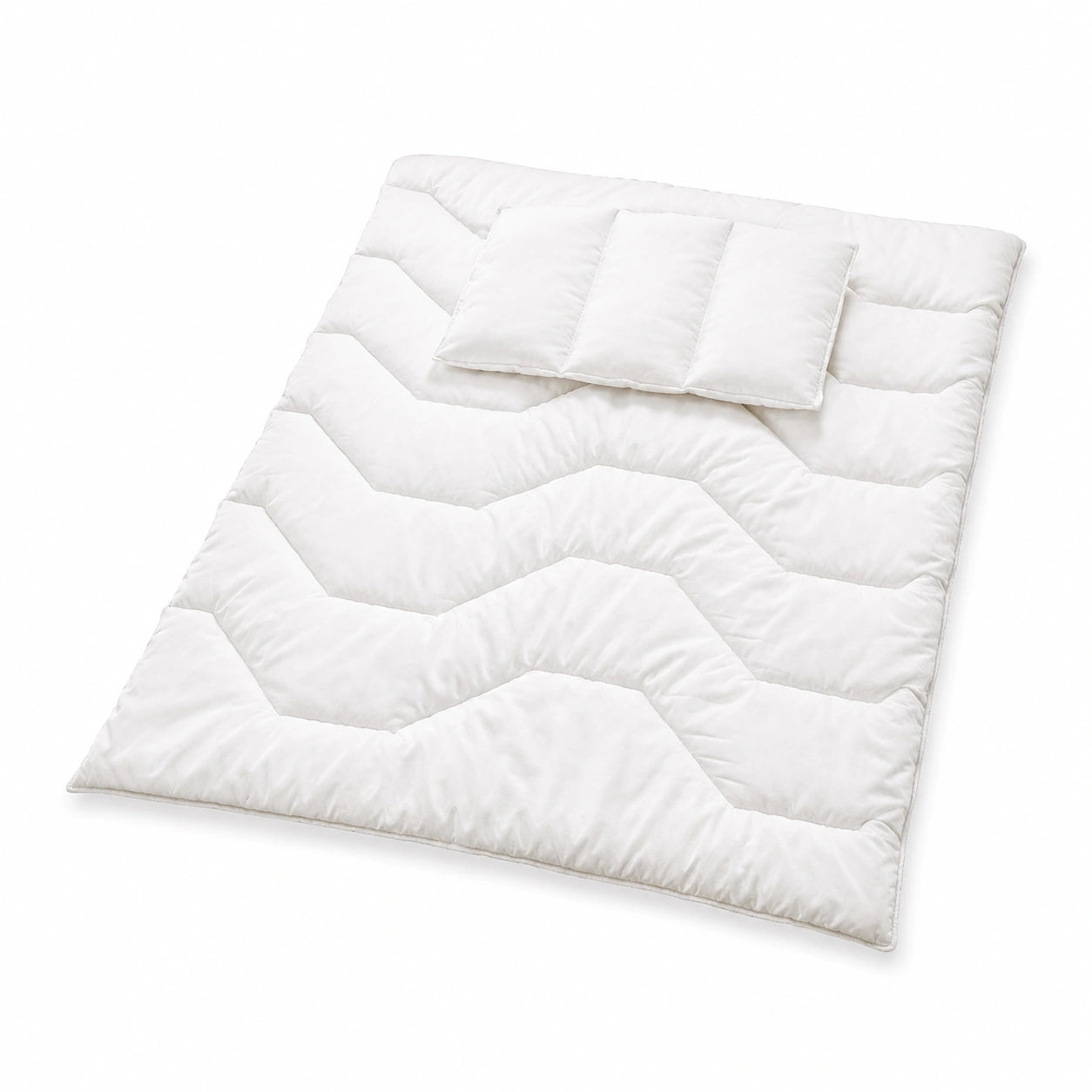 Pinolino Kinderbettdecke 100x135 cm mit Kopfkissen 40x60 cm, hypoallergen und waschbar