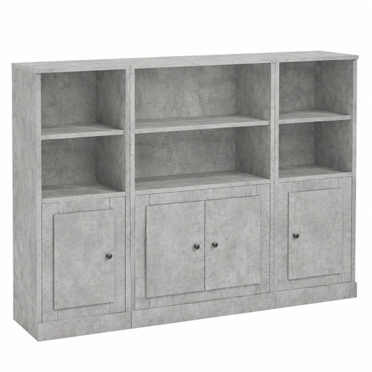 Modernes Highboard in Betonoptik mit Stauraum und Schubladen, für Wohnzimmer und Schlafzimmer