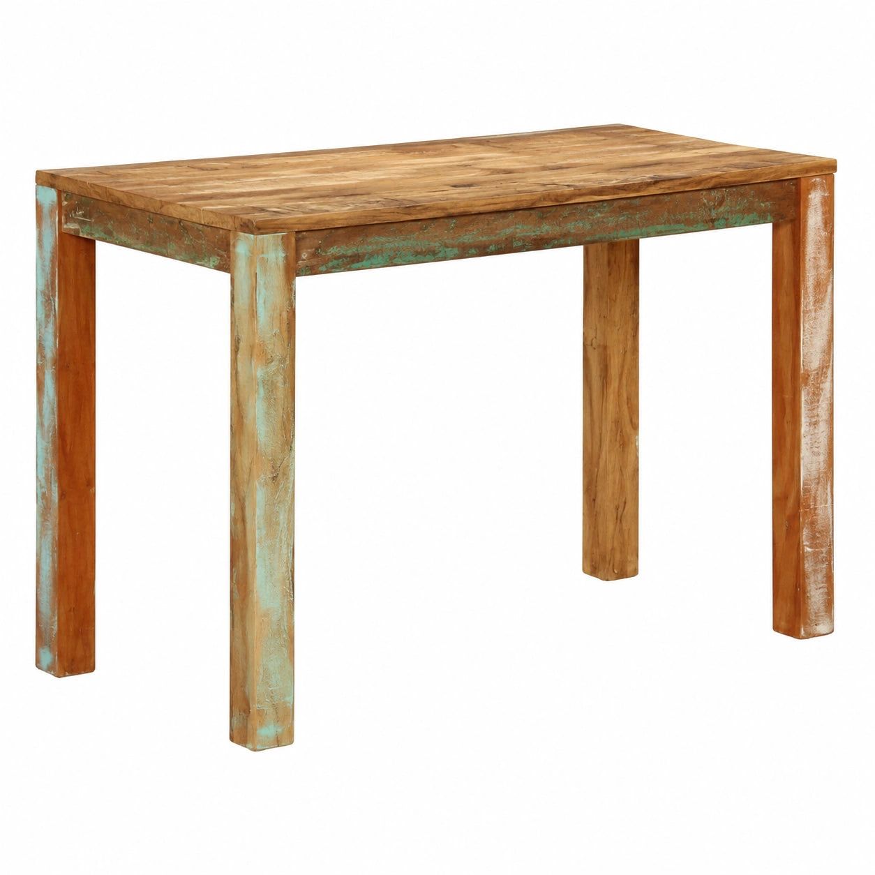 Rustikaler Esstisch aus recyceltem Holz, 110x55x76 cm, für Küche und Esszimmer