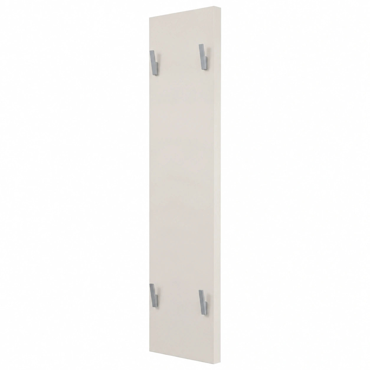 Vladon Garderobenpaneel Set, 2-Teilig, Hochglanz Creme, 28x120x2 cm