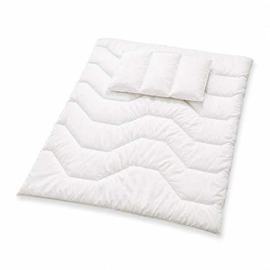 Pinolino Kinderbettdecke 100x135 cm mit Kopfkissen 40x60 cm, hypoallergen und waschbar