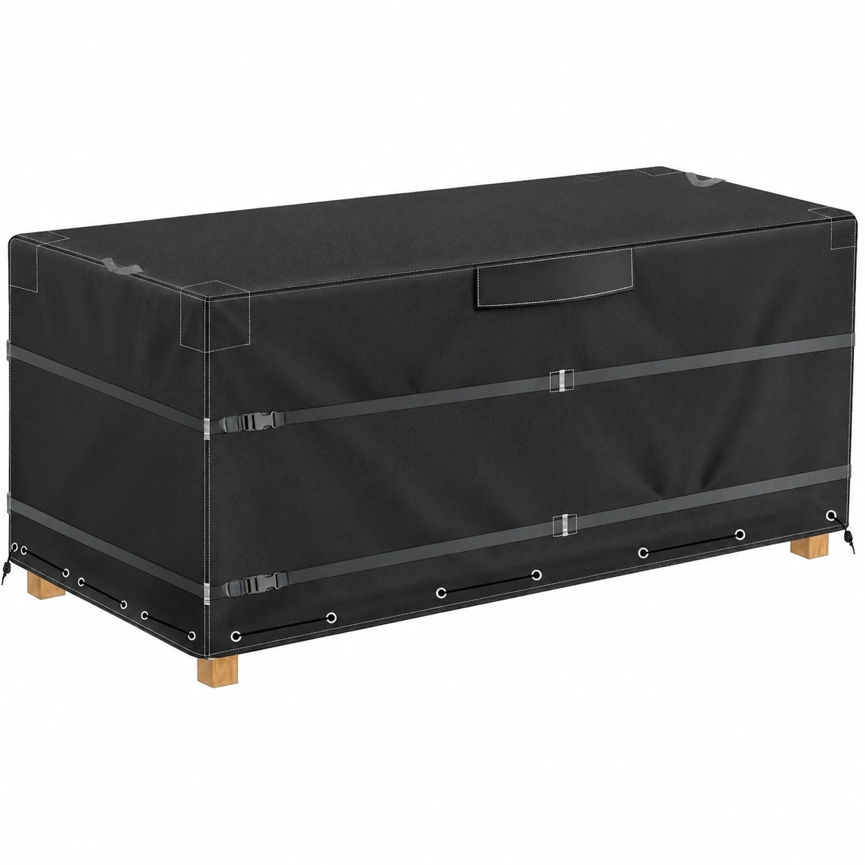 Robuste 600D Gartenmöbel Abdeckung Wasserdicht UV-Schutz 250x210x90cm